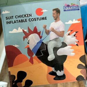 Inflatable Chicken Costume for 5-6ft tall